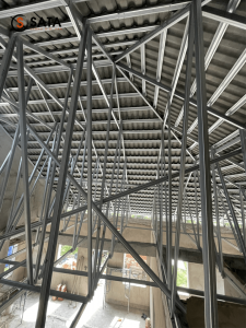 Biệt thự vườn sử dụng mái ngói và hệ Steel truss