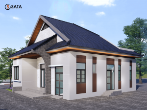 Hình phối cảnh biệt thự vườn